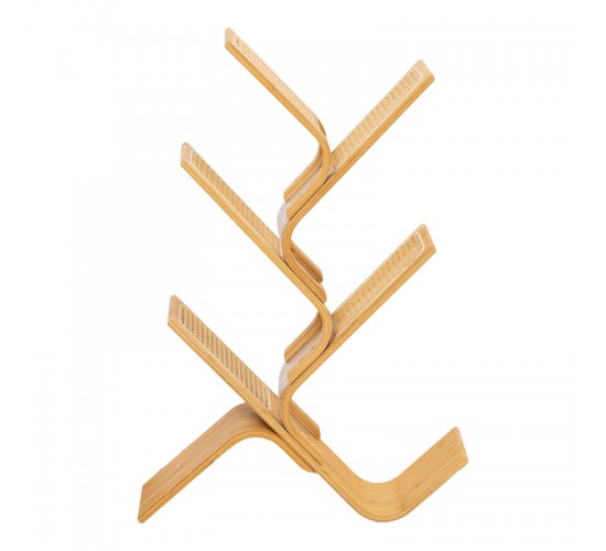 Βιβλιοθήκη Tome μπαμπού σε φυσική απόχρωση 63x20x92εκ Υλικό: BAMBOO 408-000018