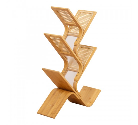 Βιβλιοθήκη Tome μπαμπού σε φυσική απόχρωση 63x20x92εκ Υλικό: BAMBOO 408-000018