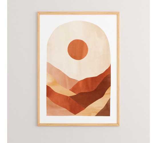 Πίνακας Seby με ψηφιακή εκτύπωση και πλαίσιο 33x1.5x48εκ Υλικό: SOLID WOOD - CARDBOARD 409-000005