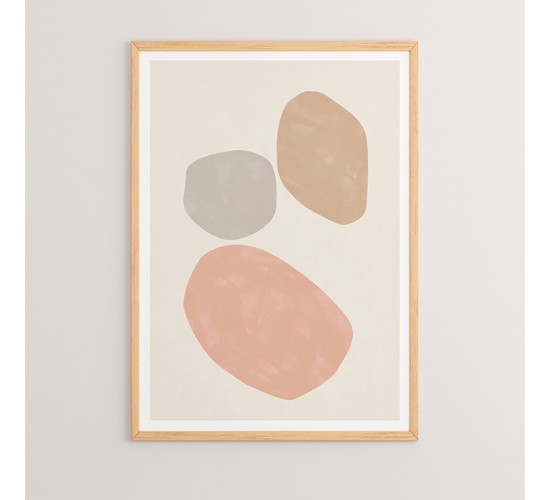 Πίνακας Sela με ψηφιακή εκτύπωση και πλαίσιο 33x1.5x48εκ Υλικό: SOLID WOOD - CARDBOARD 409-000014