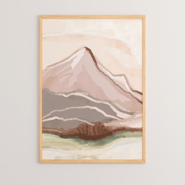 Πίνακας Mons με ψηφιακή εκτύπωση και πλαίσιο 33x1.5x48εκ Υλικό: SOLID WOOD - CARDBOARD 409-000015