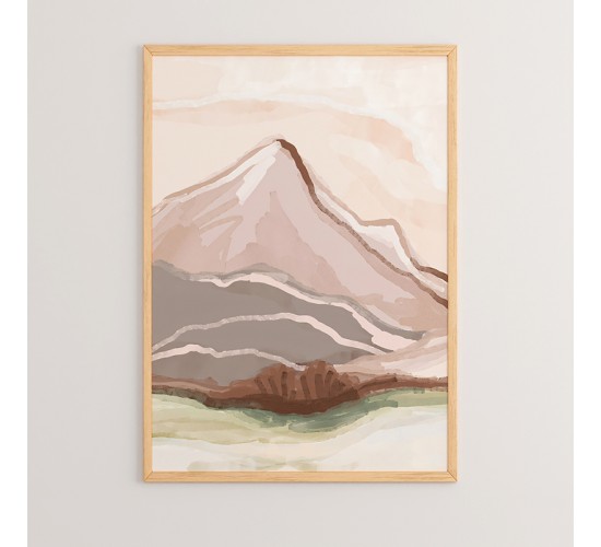 Πίνακας Mons με ψηφιακή εκτύπωση και πλαίσιο 33x1.5x48εκ Υλικό: SOLID WOOD - CARDBOARD 409-000015