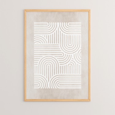 Πίνακας Liny με ψηφιακή εκτύπωση και πλαίσιο 33x1.5x48εκ Υλικό: SOLID WOOD - CARDBOARD 409-000020