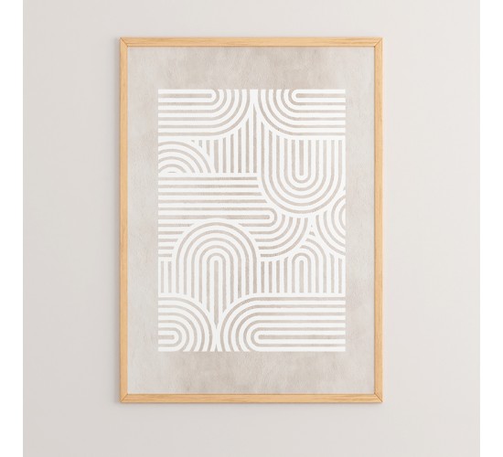 Πίνακας Liny με ψηφιακή εκτύπωση και πλαίσιο 33x1.5x48εκ Υλικό: SOLID WOOD - CARDBOARD 409-000020