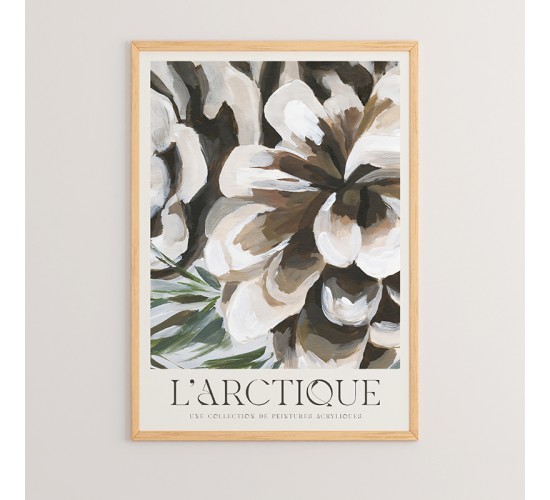 Πίνακας Arctio με ψηφιακή εκτύπωση και πλαίσιο 33x1.5x48εκ Υλικό: SOLID WOOD - CARDBOARD 409-000027