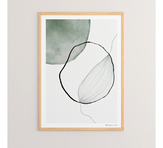 Πίνακας Bereto με ψηφιακή εκτύπωση και πλαίσιο 33x1.5x48εκ Υλικό: SOLID WOOD - CARDBOARD 409-000028