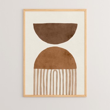 Πίνακας Serby με ψηφιακή εκτύπωση και πλαίσιο 33x1.5x48εκ Υλικό: SOLID WOOD - CARDBOARD 409-000032