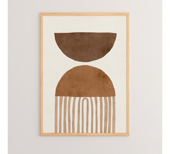 Πίνακας Serby με ψηφιακή εκτύπωση και πλαίσιο 33x1.5x48εκ Υλικό: SOLID WOOD - CARDBOARD 409-000032