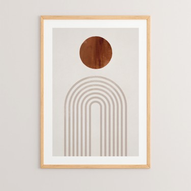 Πίνακας Linoua με ψηφιακή εκτύπωση και πλαίσιο 33x1.5x48εκ Υλικό: SOLID WOOD - CARDBOARD 409-000037