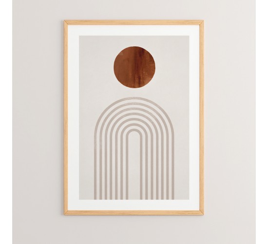 Πίνακας Linoua με ψηφιακή εκτύπωση και πλαίσιο 33x1.5x48εκ Υλικό: SOLID WOOD - CARDBOARD 409-000037