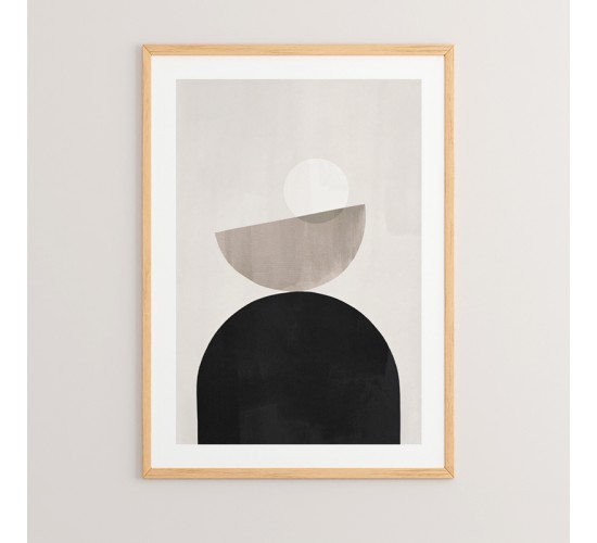 Πίνακας Serque με ψηφιακή εκτύπωση και πλαίσιο 33x1.5x48εκ Υλικό: SOLID WOOD - CARDBOARD 409-000038