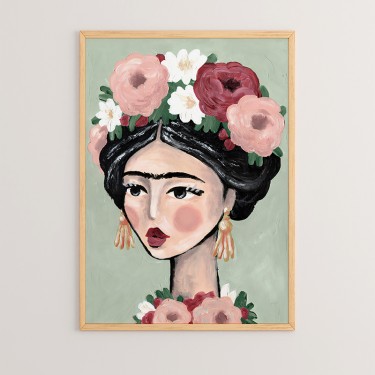 Πίνακας Kalinian με ψηφιακή εκτύπωση και πλαίσιο 33x1.5x48εκ Υλικό: SOLID WOOD - CARDBOARD 409-000040