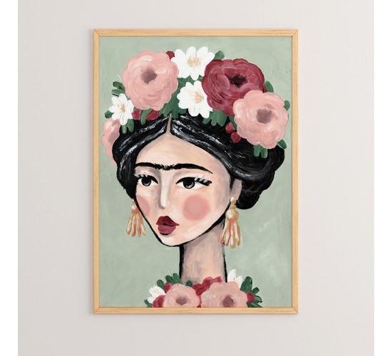 Πίνακας Kalinian με ψηφιακή εκτύπωση και πλαίσιο 33x1.5x48εκ Υλικό: SOLID WOOD - CARDBOARD 409-000040