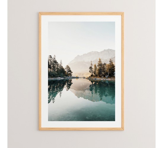 Πίνακας Deren με ψηφιακή εκτύπωση και πλαίσιο 33x1.5x48εκ Υλικό: SOLID WOOD - CARDBOARD 409-000047