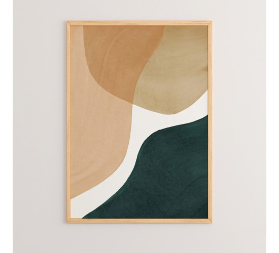 Πίνακας Nebia με ψηφιακή εκτύπωση και πλαίσιο 33x1.5x48εκ Υλικό: SOLID WOOD - CARDBOARD 409-000048