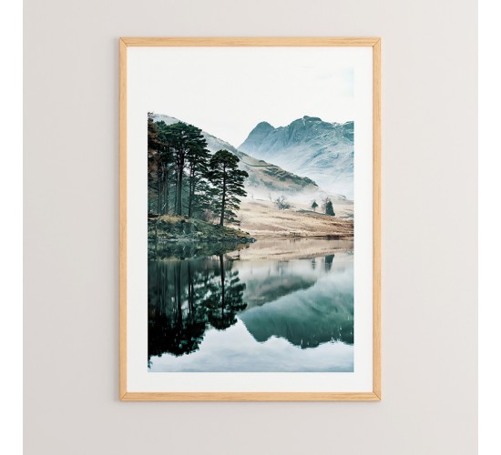 Πίνακας Zerzy με ψηφιακή εκτύπωση και πλαίσιο 33x1.5x48εκ Υλικό: SOLID WOOD - CARDBOARD 409-000049