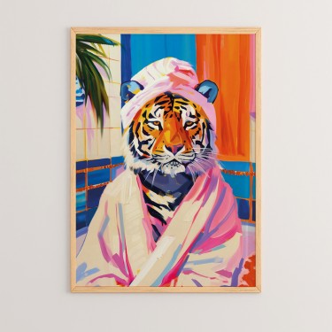 Πίνακας Olenth με ψηφιακή εκτύπωση και πλαίσιο 33x1.5x48εκ Υλικό: SOLID WOOD - 3MM CARDBOARD 409-000054