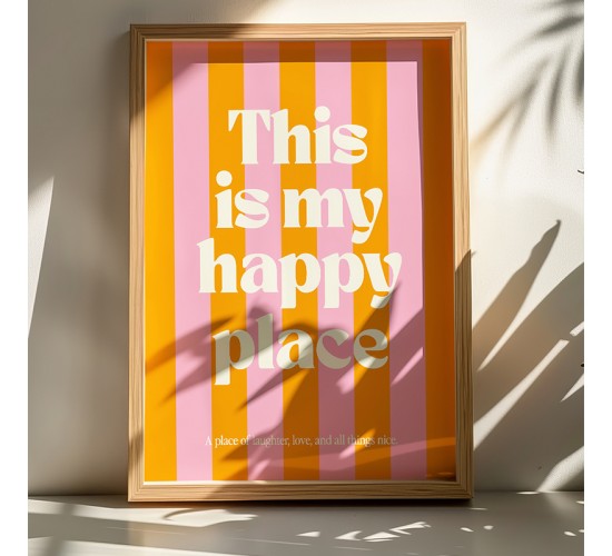 Πίνακας Happo με ψηφιακή εκτύπωση και πλαίσιο 33x1.5x48εκ Υλικό: SOLID WOOD - 3MM CARDBOARD 409-000068