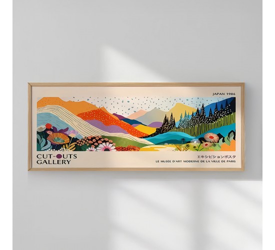 Πίνακας Neze με ψηφιακή εκτύπωση και πλαίσιο 120x2x50εκ Υλικό: SOLID WOOD - 3MM CARDBOARD 409-000080