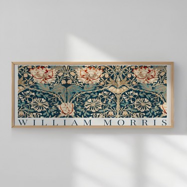 Πίνακας Morris με ψηφιακή εκτύπωση και πλαίσιο 120x2x50εκ Υλικό: SOLID WOOD - 3MM MDF 409-000085