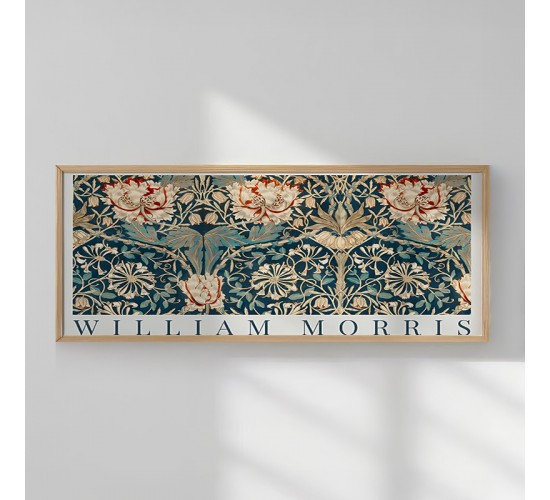 Πίνακας Morris με ψηφιακή εκτύπωση και πλαίσιο 120x2x50εκ Υλικό: SOLID WOOD - 3MM MDF 409-000085