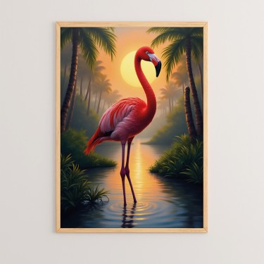 Πίνακας Buka με ψηφιακή εκτύπωση και πλαίσιο 33x1.5x48εκ Υλικό: SOLID WOOD - 3MM MDF 409-000086