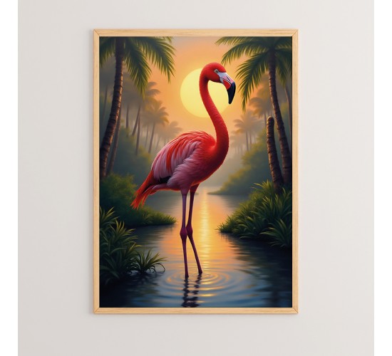 Πίνακας Buka με ψηφιακή εκτύπωση και πλαίσιο 33x1.5x48εκ Υλικό: SOLID WOOD - 3MM MDF 409-000086