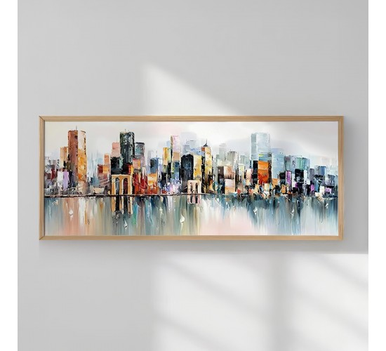 Πίνακας Oganda με ψηφιακή εκτύπωση και πλαίσιο 120x2x50εκ Υλικό: SOLID WOOD - 3MM MDF 409-000095