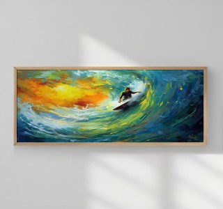 Πίνακας Copal με ψηφιακή εκτύπωση και πλαίσιο 120x2x50εκ Υλικό: SOLIDE WOOD - 3MM MDF 409-000100