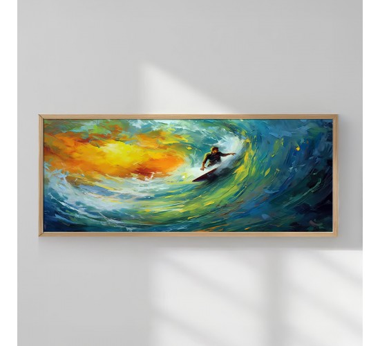 Πίνακας Copal με ψηφιακή εκτύπωση και πλαίσιο 120x2x50εκ Υλικό: SOLIDE WOOD - 3MM MDF 409-000100