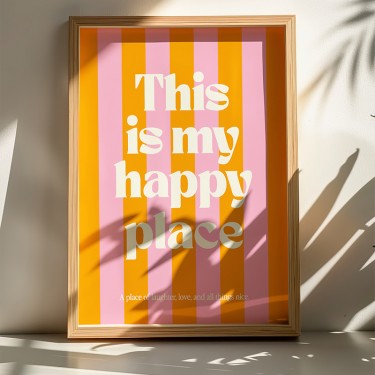 Πίνακας Happo με ψηφιακή εκτύπωση και πλαίσιο 50x2x70εκ Υλικό: SOLID WOOD - 3MM CARDBOARD 409-000113