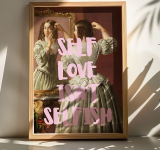 Πίνακας Selef με ψηφιακή εκτύπωση και πλαίσιο 50x2x70εκ Υλικό: SOLID WOOD - 3MM CARDBOARD 409-000115