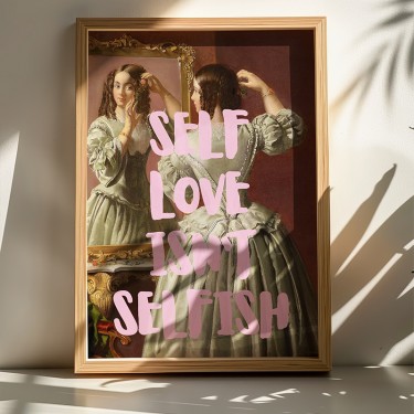 Πίνακας Selef με ψηφιακή εκτύπωση και πλαίσιο 50x2x70εκ Υλικό: SOLID WOOD - 3MM CARDBOARD 409-000115