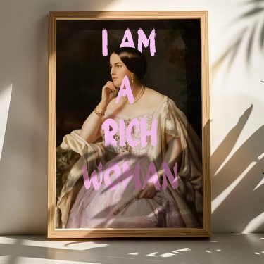 Πίνακας Richy με ψηφιακή εκτύπωση και πλαίσιο 50x2x70εκ Υλικό: SOLID WOOD - 3MM CARDBOARD 409-000116