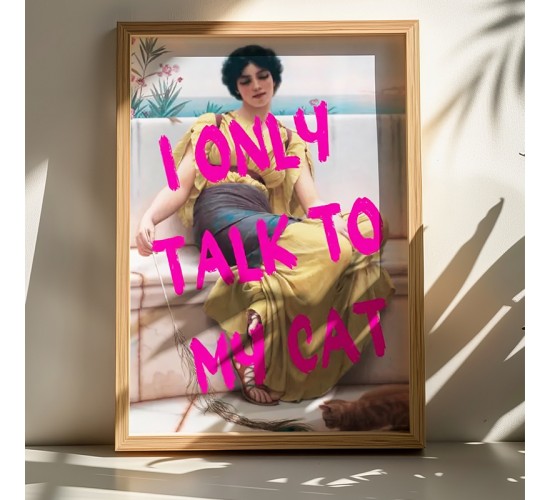 Πίνακας Catem με ψηφιακή εκτύπωση και πλαίσιο 50x2x70εκ Υλικό: SOLID WOOD - 3MM CARDBOARD 409-000118