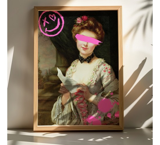 Πίνακας Elenda με ψηφιακή εκτύπωση και πλαίσιο 50x2x70εκ Υλικό: SOLID WOOD - 3MM CARDBOARD 409-000120