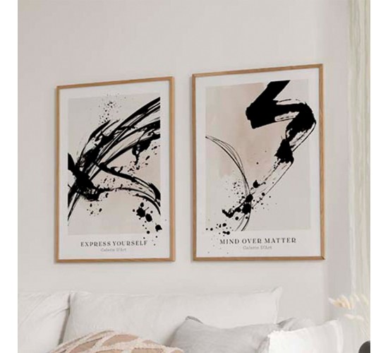 Πίνακας Argeto δίπτυχος με ψηφιακή εκτύπωση και πλαίσιο 33x1.5x48εκ Υλικό: SOLID WOOD - 3MM CARDBOARD 409-000125