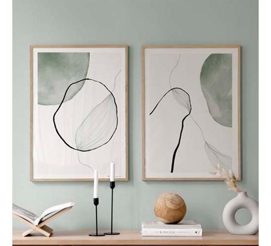 Πίνακας Tiano δίπτυχος με ψηφιακή εκτύπωση και πλαίσιο 33x1.5x48εκ Υλικό: SOLID WOOD - 3MM CARDBOARD 409-000126