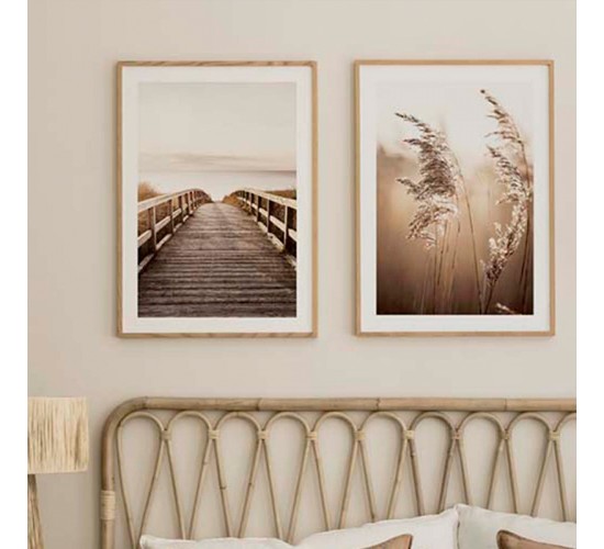 Πίνακας Neganto δίπτυχος με ψηφιακή εκτύπωση και πλαίσιο 33x1.5x48εκ Υλικό: SOLID WOOD - 3MM CARDBOARD 409-000127