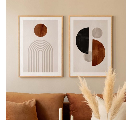 Πίνακας Derpie δίπτυχος με ψηφιακή εκτύπωση και πλαίσιο 33x1.5x48εκ Υλικό: SOLID WOOD - 3MM CARDBOARD 409-000130