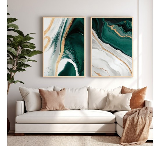 Πίνακας Sesonbe δίπτυχος με ψηφιακή εκτύπωση και πλαίσιο 33x1.5x48εκ Υλικό: SOLID WOOD - 3MM CARDBOARD 409-000134