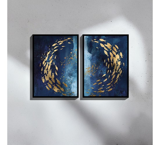 Πίνακας Bencia I δίπτυχος με ψηφιακή εκτύπωση και πλαίσιο 33x1.5x48εκ Υλικό: SOLID WOOD - 3MM CARDBOARD 409-000136