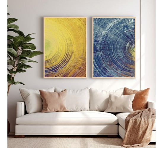 Πίνακας Yeloblu δίπτυχος με ψηφιακή εκτύπωση και πλαίσιο 33x1.5x48εκ Υλικό: SOLID WOOD - 3MM CARDBOARD 409-000140