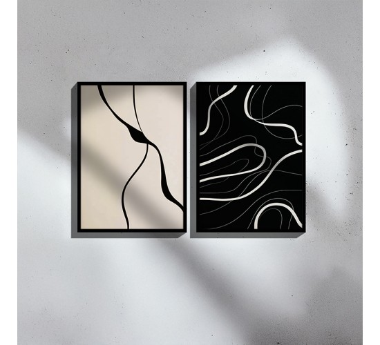 Πίνακας Bennez I δίπτυχος με ψηφιακή εκτύπωση και πλαίσιο 33x1.5x48εκ Υλικό: SOLID WOOD - 3MM CARDBOARD 409-000142