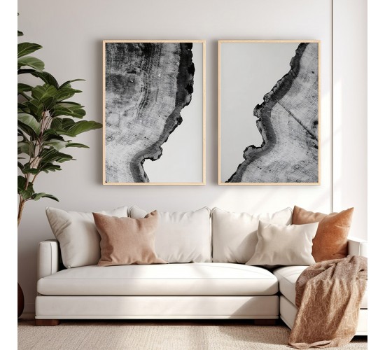 Πίνακας Nepen δίπτυχος με ψηφιακή εκτύπωση και πλαίσιο 33x1.5x48εκ Υλικό: SOLID WOOD - 3MM CARDBOARD 409-000144