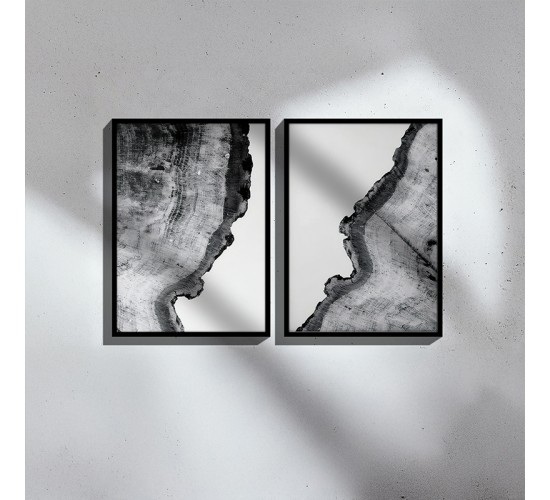 Πίνακας Nepen I δίπτυχος με ψηφιακή εκτύπωση και πλαίσιο 33x1.5x48εκ Υλικό: SOLID WOOD - 3MM CARDBOARD 409-000145