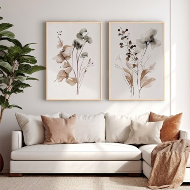 Πίνακας Jackel δίπτυχος με ψηφιακή εκτύπωση και πλαίσιο 33x1.5x48εκ Υλικό: SOLID WOOD - 3MM CARDBOARD 409-000146