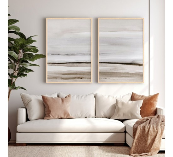 Πίνακας Vervemy δίπτυχος με ψηφιακή εκτύπωση και πλαίσιο 33x1.5x48εκ Υλικό: SOLID WOOD - 3MM CARDBOARD 409-000153