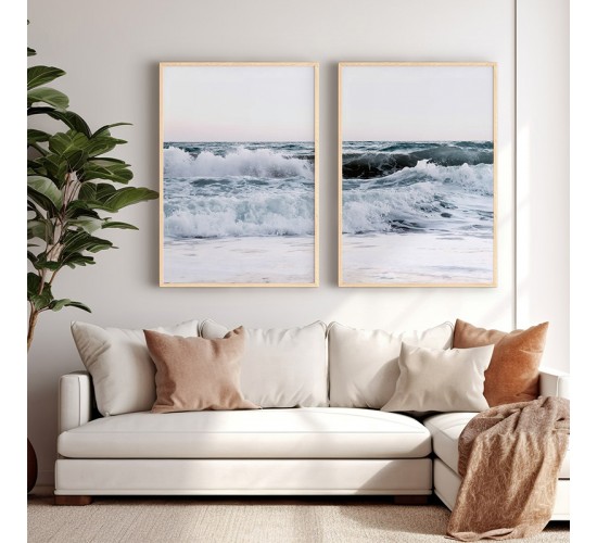 Πίνακας Kaleria δίπτυχος με ψηφιακή εκτύπωση και πλαίσιο 33x1.5x48εκ Υλικό: SOLID WOOD - 3MM CARDBOARD 409-000161