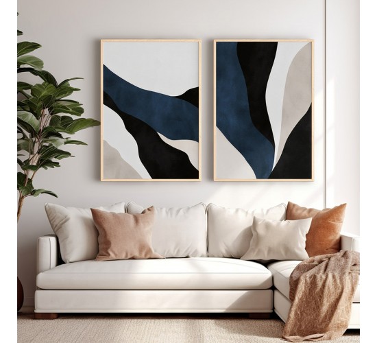 Πίνακας Serja δίπτυχος με ψηφιακή εκτύπωση και πλαίσιο 33x1.5x48εκ Υλικό: SOLID WOOD - 3MM CARDBOARD 409-000165